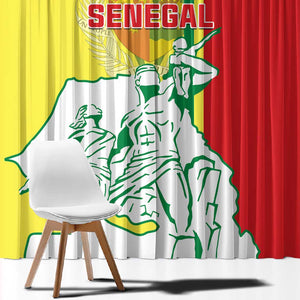 Senegal Independence Day Window Curtain - Un Peuple, Un But, Une Foi, 64th Anniversary