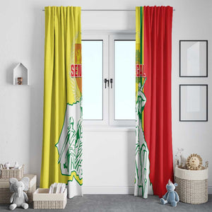 Senegal Independence Day Window Curtain - Un Peuple, Un But, Une Foi, 64th Anniversary