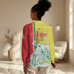 Senegal Independence Day Women Casual Shirt - Un Peuple, Un But, Une Foi, 64th Anniversary