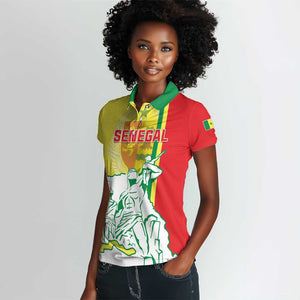 Senegal Independence Day Women Polo Shirt - Un Peuple, Un But, Une Foi, 64th Anniversary