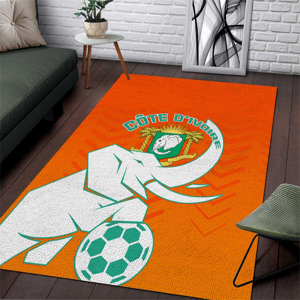 Ivory Coast Football Area Rug - Go Les Elephants