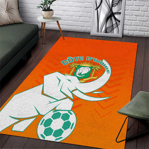 Ivory Coast Football Area Rug - Go Les Elephants