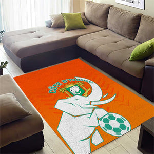 Ivory Coast Football Area Rug - Go Les Elephants