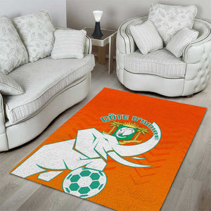 Ivory Coast Football Area Rug - Go Les Elephants