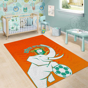 Ivory Coast Football Area Rug - Go Les Elephants