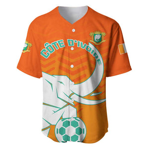 Ivory Coast Football Baseball Jersey - Go Les Elephants