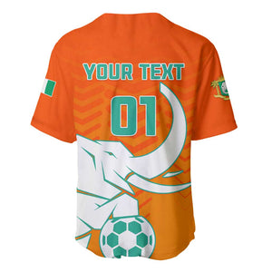 Ivory Coast Football Baseball Jersey - Go Les Elephants