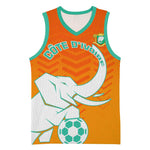 Ivory Coast Football Basketball Jersey - Go Les Elephants LT01