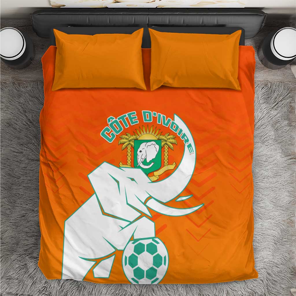 Ivory Coast Football Bedding Set - Go Les Elephants