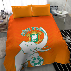 Ivory Coast Football Bedding Set - Go Les Elephants