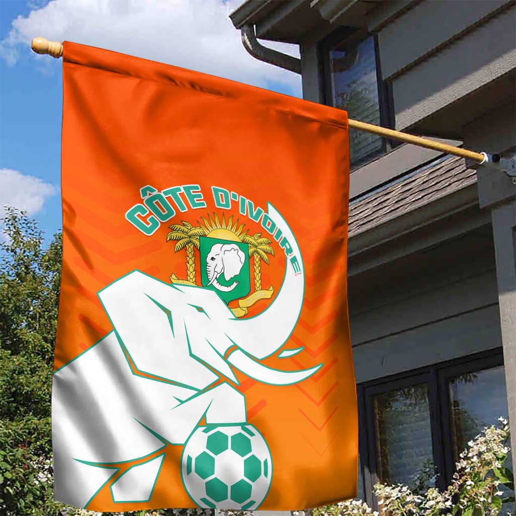 Ivory Coast Football Garden Flag - Go Les Elephants