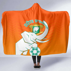 Ivory Coast Football Hooded Blanket - Go Les Elephants