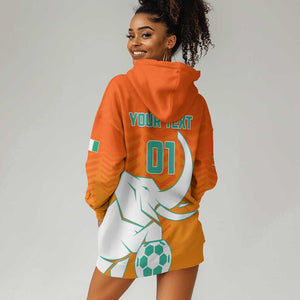 Ivory Coast Football Hoodie Dress - Go Les Elephants