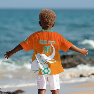 Ivory Coast Football Kid Hawaiian Shirt - Go Les Elephants