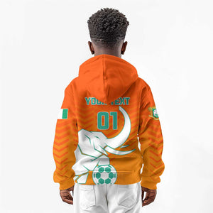 Ivory Coast Football Kid Hoodie - Go Les Elephants