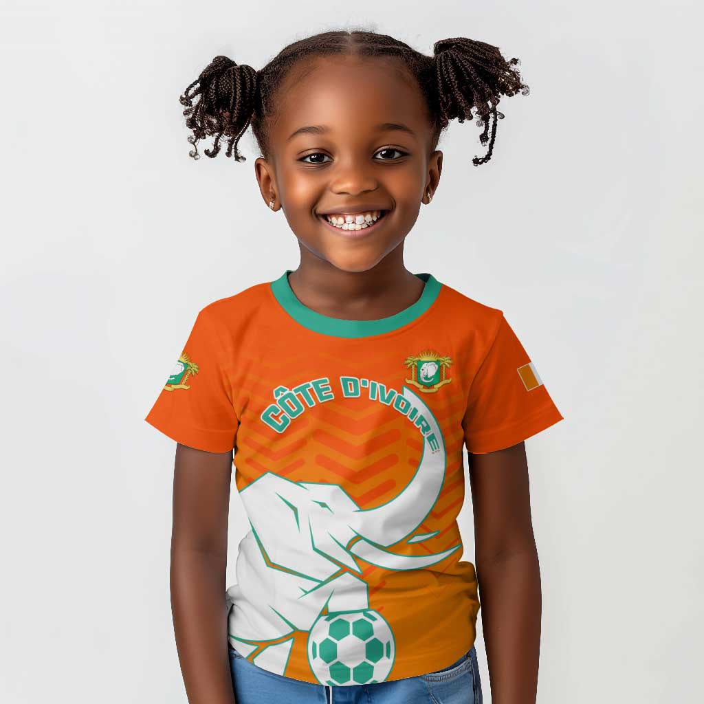 Ivory Coast Football Kid T shirt - Go Les Elephants