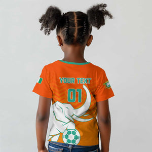 Ivory Coast Football Kid T shirt - Go Les Elephants