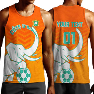 Ivory Coast Football Men Tank Top - Go Les Elephants