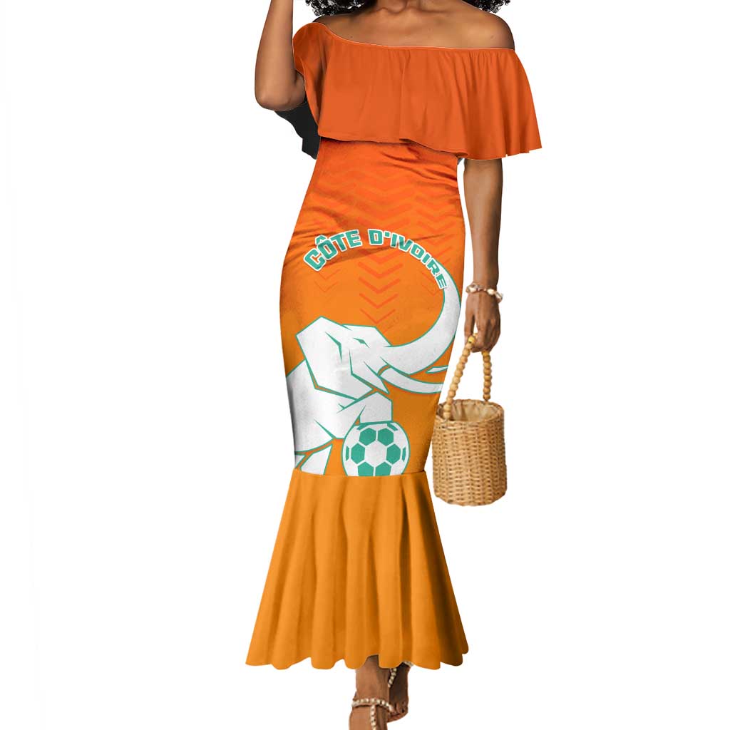 Ivory Coast Football Mermaid Dress - Go Les Elephants