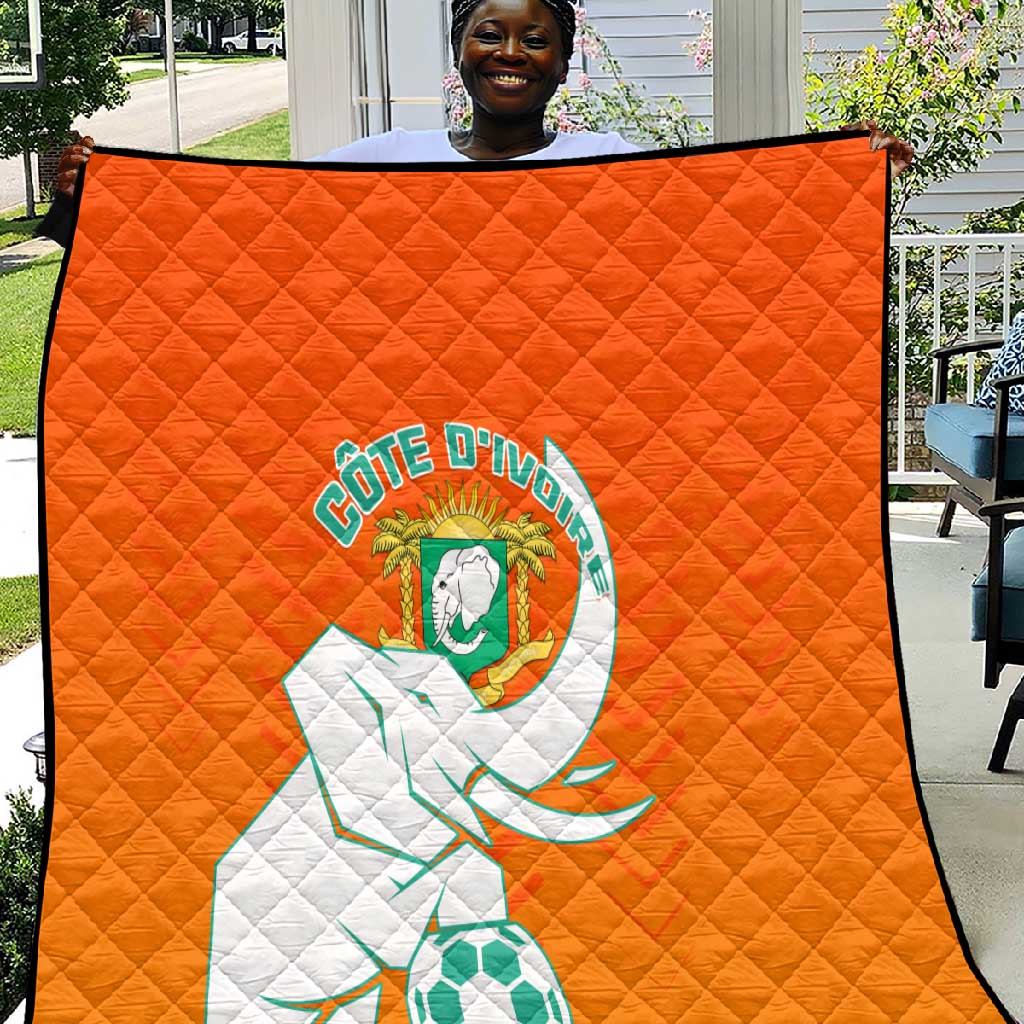 Ivory Coast Football Quilt - Go Les Elephants