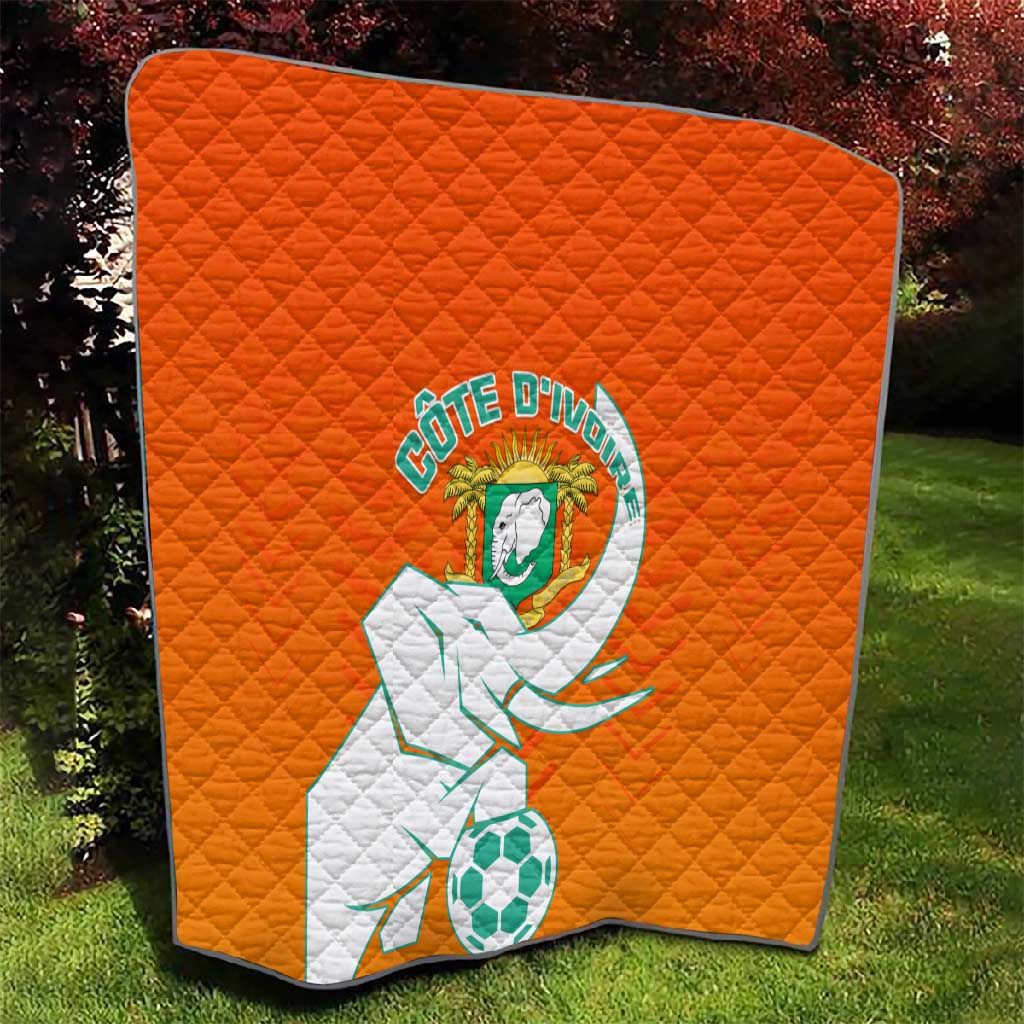 Ivory Coast Football Quilt - Go Les Elephants