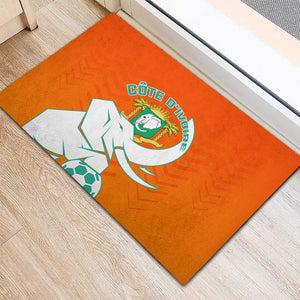 Ivory Coast Football Rubber Doormat - Go Les Elephants