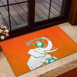 Ivory Coast Football Rubber Doormat - Go Les Elephants