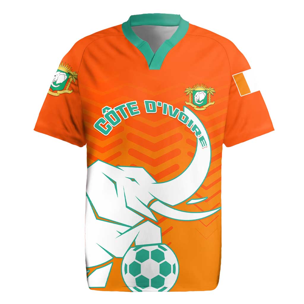 Ivory Coast Football Rugby Jersey - Go Les Elephants