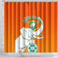 Ivory Coast Football Shower Curtain - Go Les Elephants