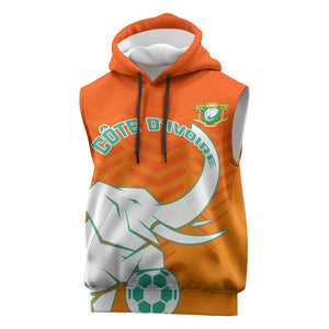 Ivory Coast Football Sleeveless Hoodie - Go Les Elephants - African Pride