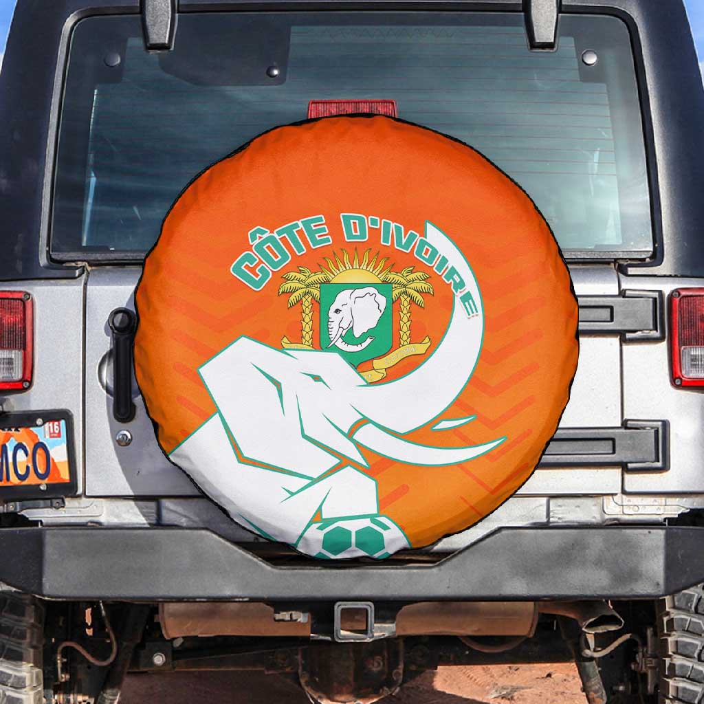 Ivory Coast Football Spare Tire Cover - Go Les Elephants