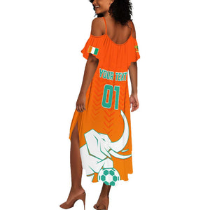 Ivory Coast Football Summer Maxi Dress - Go Les Elephants