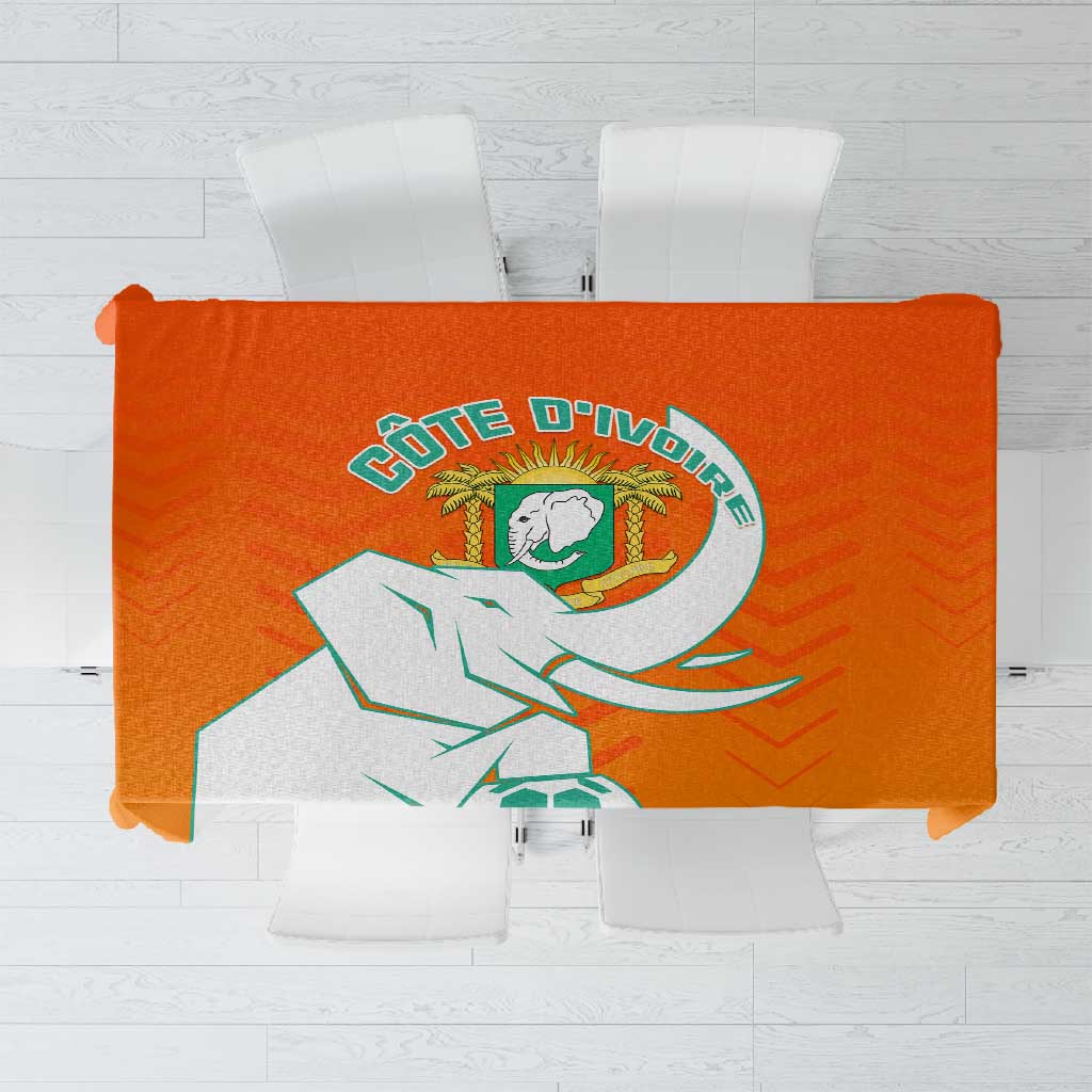 Ivory Coast Football Tablecloth - Go Les Elephants