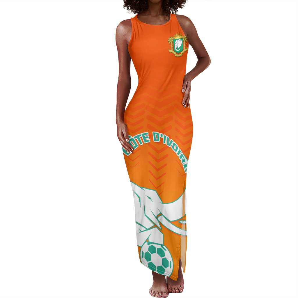 Ivory Coast Football Tank Maxi Dress - Go Les Elephants