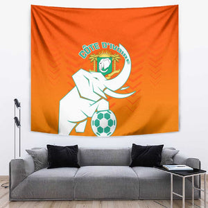 Ivory Coast Football Tapestry - Go Les Elephants