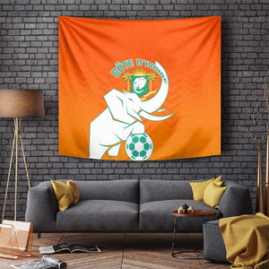 Ivory Coast Football Tapestry - Go Les Elephants