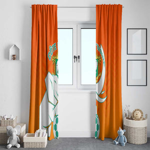 Ivory Coast Football Window Curtain - Go Les Elephants