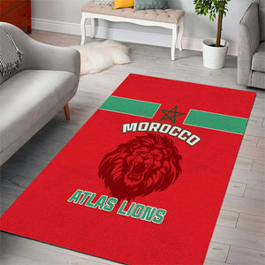 Morocco Football Area Rug - Go The Atlas Lions