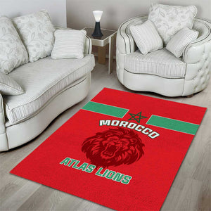 Morocco Football Area Rug - Go The Atlas Lions