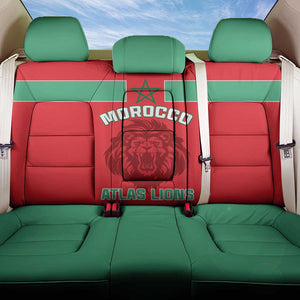 Morocco Football Back Car Seat Cover - Go The Atlas Lions