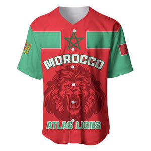 Morocco Football Baseball Jersey - Go The Atlas Lions