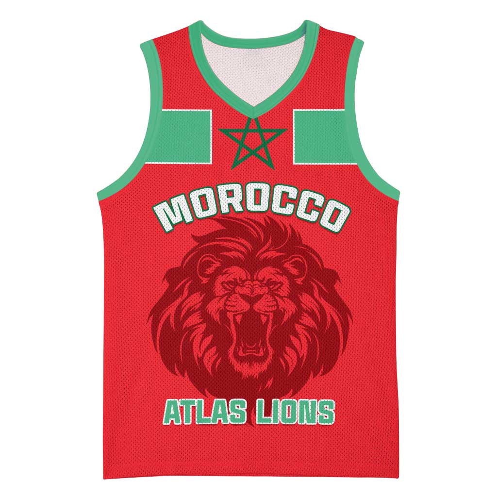 Morocco Football Basketball Jersey - Go The Atlas Lions LT01