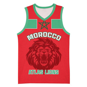 Morocco Football Basketball Jersey - Go The Atlas Lions LT01