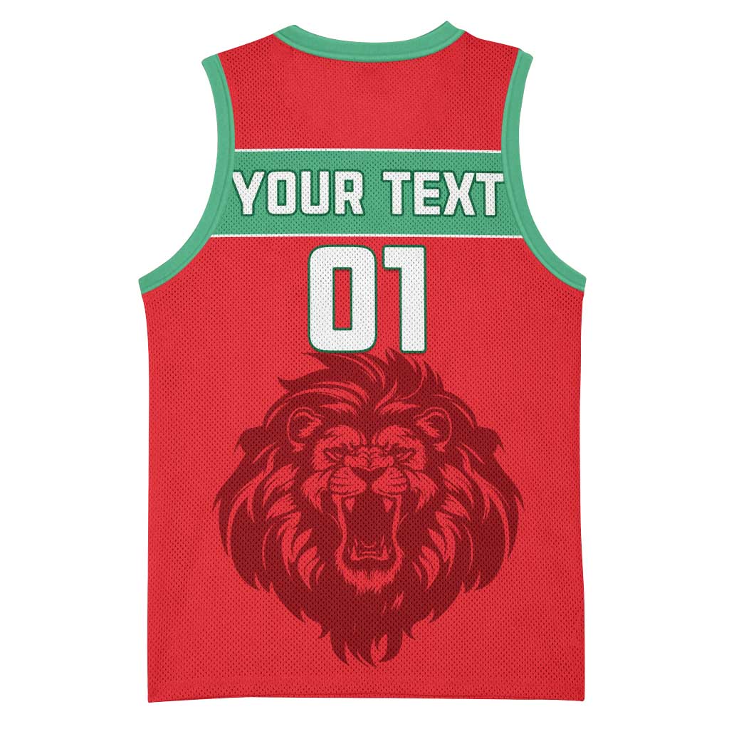 Morocco Football Basketball Jersey - Go The Atlas Lions LT01