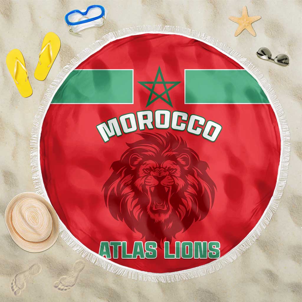 Morocco Football Beach Blanket - Go The Atlas Lions