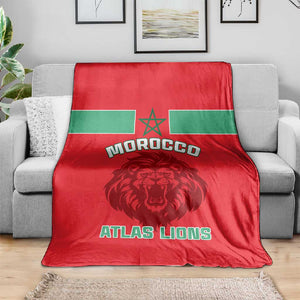 Morocco Football Blanket - Go The Atlas Lions