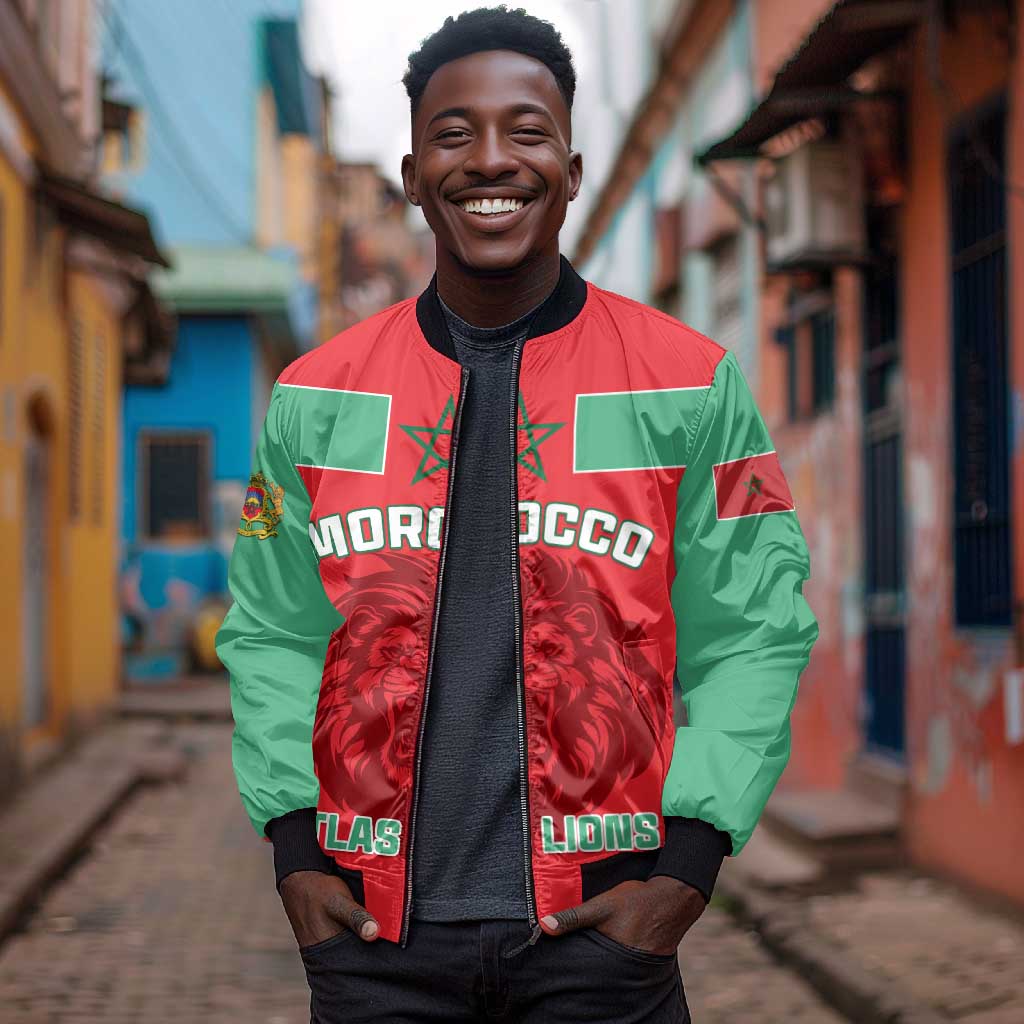 Morocco Football Bomber Jacket - Go The Atlas Lions