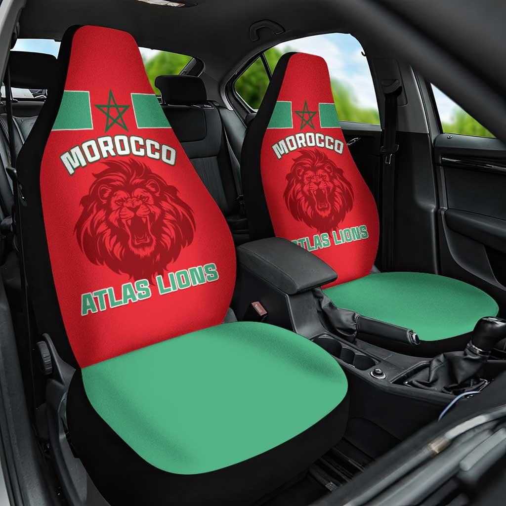 Morocco Football Car Seat Cover - Go The Atlas Lions