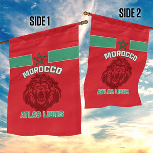 Morocco Football Garden Flag - Go The Atlas Lions