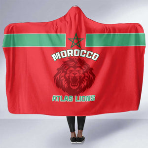 Morocco Football Hooded Blanket - Go The Atlas Lions